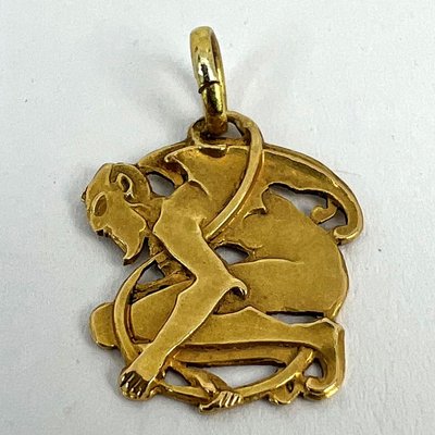 Ciondolo Portafortuna 14k Oro Giallo Con Simbolo Dollaro E Zirconi – Peso 1g, Regalo Idea