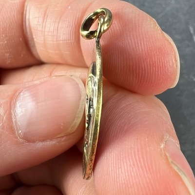 1 pièce Collier pendentif pierre naturelle grise avec breloque de