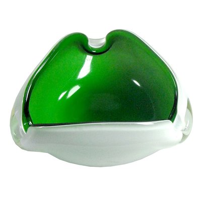 MURANO OPALINE FERRO オパーリン ハンドペイント 宝石箱 Opaline Glass Ashtray from Murano, Italy, 1970s for sale at Pamono