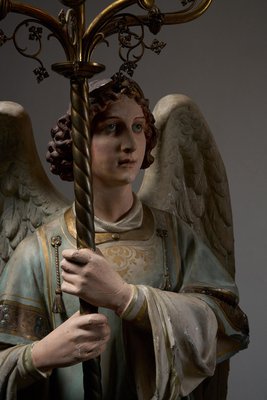 Bougeoir Aile D'Ange En Résine Dorée - 5x11cm - Déco Maison Et Bureau - Style Antique