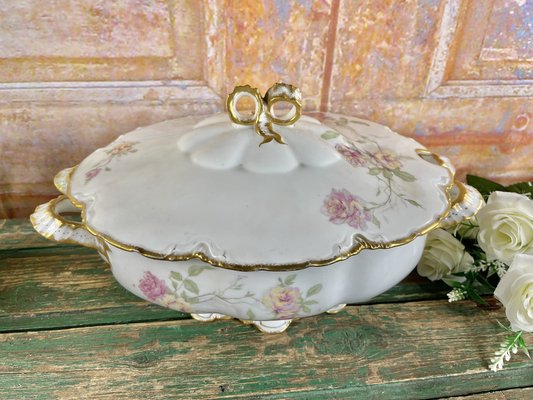 Porcelain Service Baltimore Rose from Haviland Limoges, 1888 Porcelain Service Baltimore Rose from Haviland Limoges, 1888