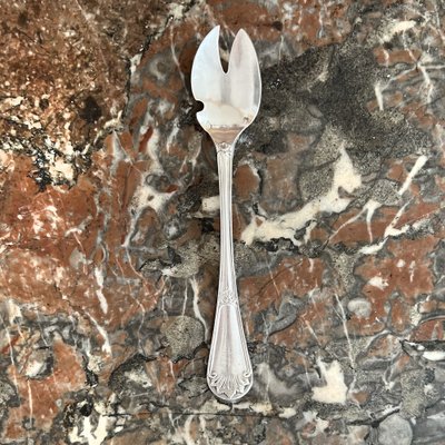 Tenedores de ostras Luis XV de plata, Francia en venta en Pamono