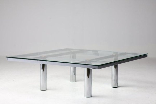 希少70'sヴィンテージ■Knoll■アンドレ・スカルパ　ガラステーブル　モダン Andre Table by Tobia Scarpa for Knoll, 1970s for sale at Pamono