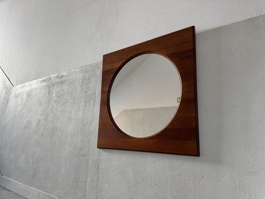 Square Mirror Made From Old Architectural Teak Square Mirror Made From Old Architectural Teak