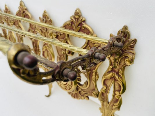 Patère / Embrasse De Rideau En Bronze – Style Louis XV – Doré – Vintage