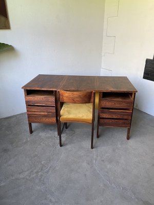Scandinavian Rosewood Desk and Chair, 1960s, Set of for sale at