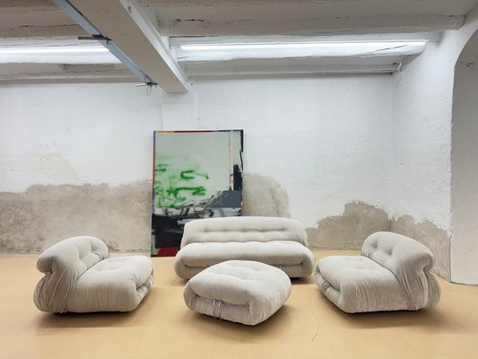 Soriana Living Room Set by Afra and Tobia Scarpa for Cassina, Set