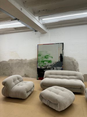 Soriana Living Room Set by Afra and Tobia Scarpa for Cassina, Set