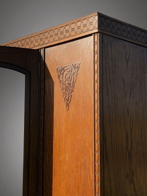 Arts & Crafts Wardrobe by Harris Lebus, England, 1910s for sale at