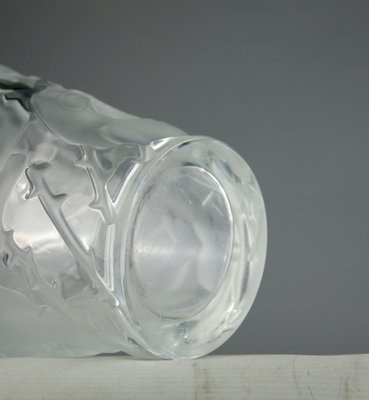 Crystal Isfahan Rose Vase by René Lalique, France, 1950s for