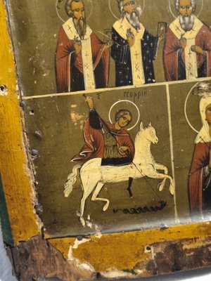 Russian Icon on Wood, 1800s for sale at Pamono