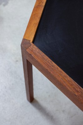 □Hans.Ｃ.Andersen□２３cm◇ ◇ Hans C Andersen Solid Teak Side Table by Artex with Red Top