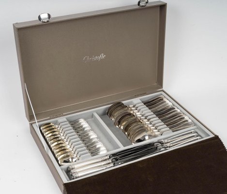 COFFRET / BOITE / écrin vide CHRISTOFLE pour ménagère de 12 couverts à