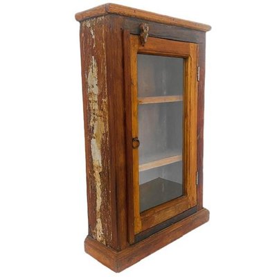 Vintage glass front cabinet discount