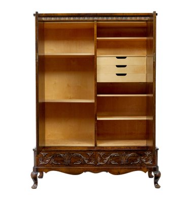 Mid 20th Century Burr Birch Wardrobe by Bodafors 1950s for sale at Pamono