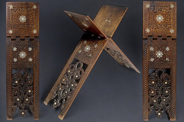 Handgeschnitzter osmanischer Vintage Koranständer, 1930er bei Pamono kaufen