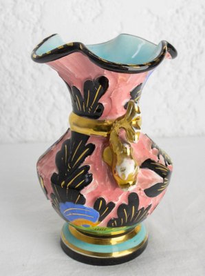 Mid-Century French Cerdazur Monaco Ceramic Vase with Sea