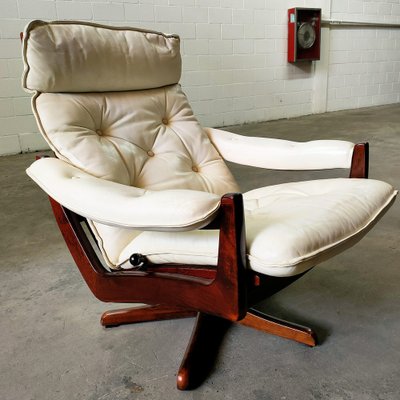 Poltrona relax vintage in palissandro, Norvegia, set di in