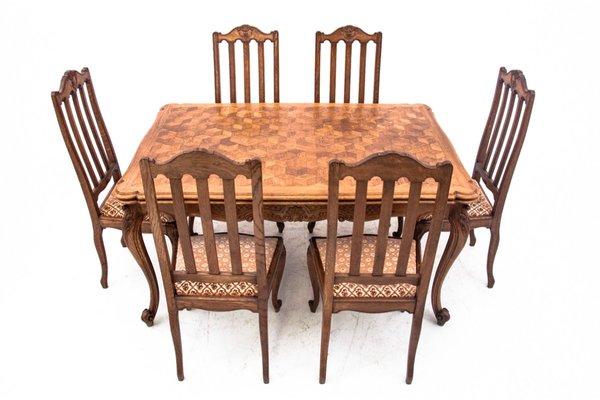 Dining Set Western Europe 1930s Set of 7 for sale at Pamono