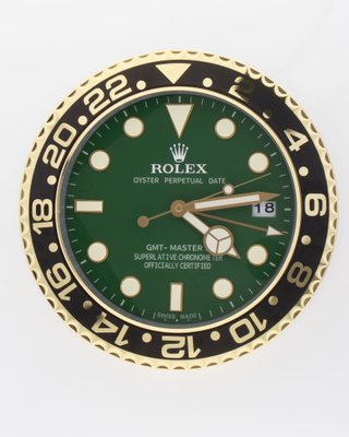 Green and Black Oyster Perpetual GMT Master II Wall Clock from Rolex for sale at Pamono