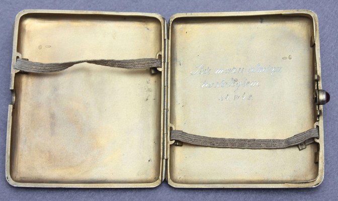 vintage german cigarette case Slim Pocket Lot 576 | WWI GERMAN