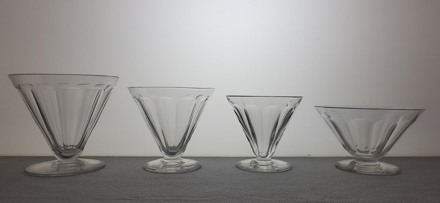 バカラ クリスタル ビンテージ Vintage Crystal BACCARAT Crystal of Baccarat Model Rex Glassware, 1930s, Set of 24