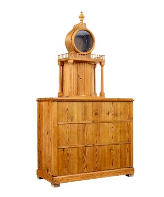 Swedish Pine Kitchen Clock Cupboard, 1880s for sale at Pamono
