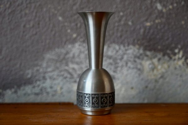 Scandinavian Pewter Cup and Vase in Pewter by Haugrud, Norway, Set