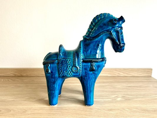 Mid-Century Ceramic Horse by Aldo Londi for Bitossi, Italy, 1950s