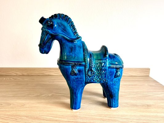 Mid-Century Ceramic Horse by Aldo Londi for Bitossi, Italy, 1950s
