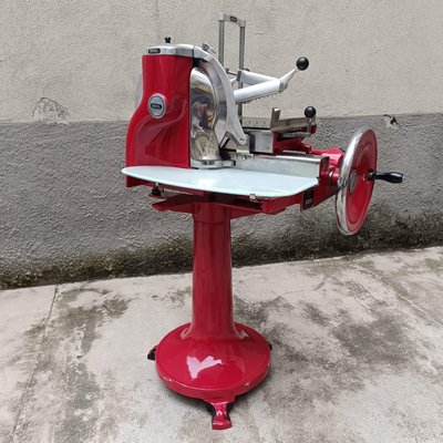 Berkel Mod 115 Flywheel Slicer with Pedestal, Holland, 1950s for