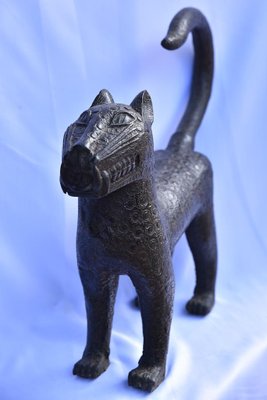 Nigerian Kingdom of Benin Artist, Leopard, Pre-1800s, Bronze