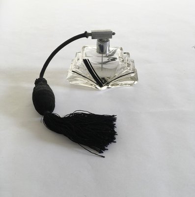 Glass Perfume Sprayer with Black Silk Air Pump, 1930 for sale at Pamono
