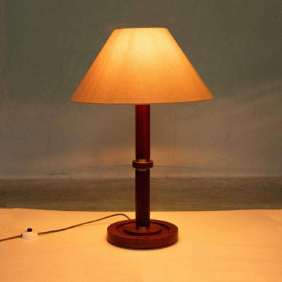 Vintage Wooden Table Lamp, 1960s for sale at Pamono