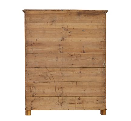 19th Century Swedish Traditional Ragwork Pine Cupboard, 1860 for