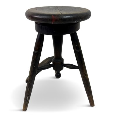 Vintage Swivel Stool on Sculptors Stand, 1920s for sale at Pamono