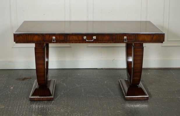 Art Deco Office Double Sided Drawers Desk by Theodore