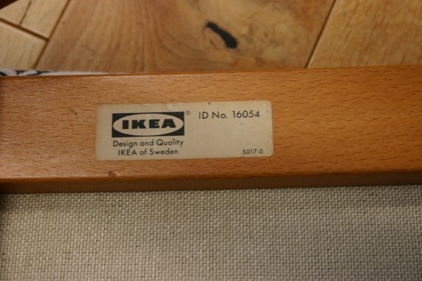 Set of Vintage Chair with Footstool by Simo Heikkila for Ikea