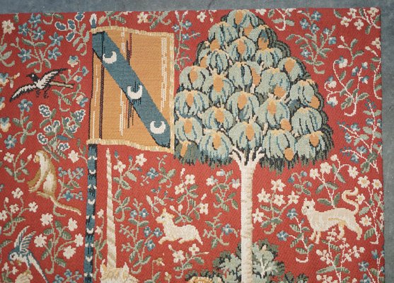 Large Vintage Lady and the Unicorn Wall Hanging Woven Large Vintage Lady and the Unicorn Wall Hanging Woven