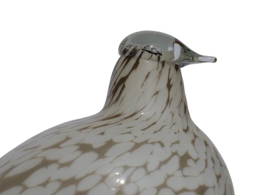 Iittala Glass Bird Willow Grouse by Oiva Toikka, 1980s for sale at
