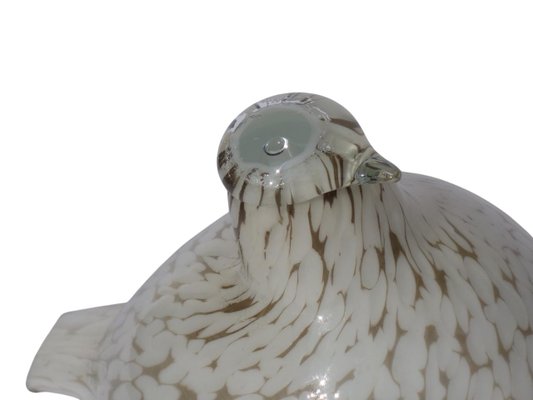 Iittala Glass Bird Willow Grouse by Oiva Toikka, 1980s for sale at