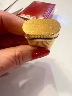 Vintage Lighter in Gold Plating with Trinity Circlet Travel Case