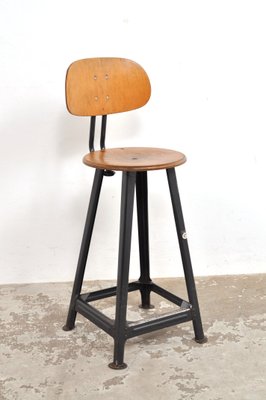 Industrial Workshop Stool from LGA Nürnberg, 1950s for sale at Pamono