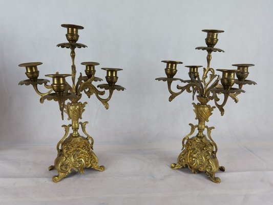 Antique Pendulum Table Clock by Japy Freres, 1855, Set of 3 for