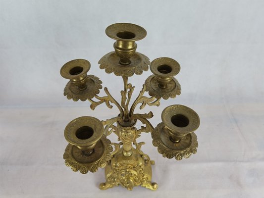 Antique Pendulum Table Clock by Japy Freres, 1855, Set of 3 for