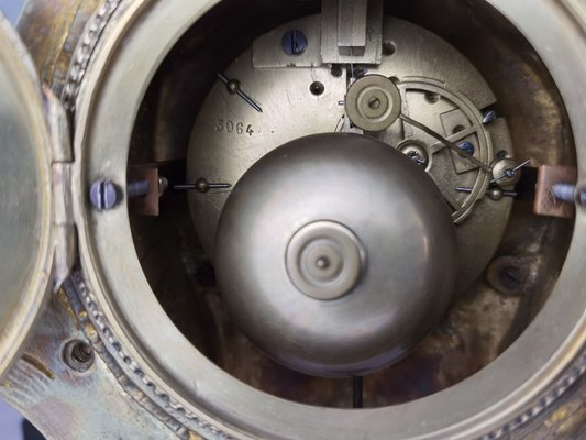 Antique Pendulum Table Clock by Japy Freres, 1855, Set of 3 for