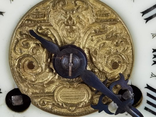 Antique Pendulum Table Clock by Japy Freres, 1855, Set of 3 for