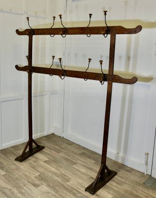 Coat Rack Wood And Metal Clothes Rail Solid Wood Coat Rack Stand
