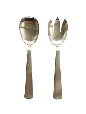 Nickel Silver Cutlery Set by Gio Ponti for Calderoni, 1960s, Set