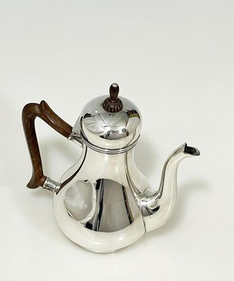 Petite Cafetière Ancienne En Argent Plaqué – Déco Art Déco – France